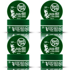 4X RedOne Olive Aqua Hair Gel Wax 150ml 5.07 fl oz Edge Control Braid Gel
