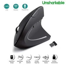 Vertical Mouse Ergonomic 2.4GHz Wireless Optical Mice 3 Adjustable DPI 800/1200/