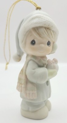 Precious Moments 1989 ''May All Your Christmases Be White'' Ornament 521302 No Box