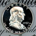 * 1957-P ULTRA DCAM * PRISTINE++ GEM BU PROOF FRANKLIN HALF-DOLLAR *