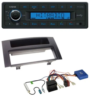 VDO Bluetooth CAN-Bus USB MP3 Autoradio für VW Touareg T5 Caravelle 03 10 schwar - Bild 1 von 4