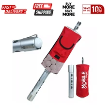 Golf Ball Shag Bag with Aluminum Tube | Easy Pick Up | Zippered Bag, Made in USA