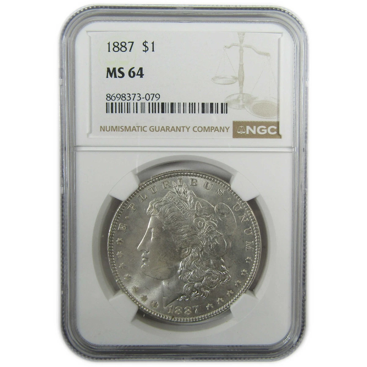 MS 64 Graded 1887 Year Morgan US Dollars (1878-1921) for sale | eBay