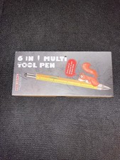 Multi Tool Pen 6 in 1 Gadgets Gift Idea - Level, Stylus, Screw Driver, Ruler