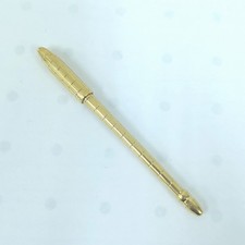 Louis Vuitton Ballpoint Pen Stilo Agenda Gold Color Black Ink Made In France