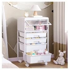 Utility Cart With 4 Drawers,Craft Cart,Storage Cart,Rolling Cart With Drawers...