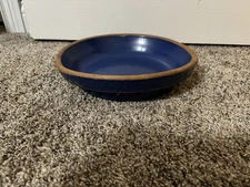Vintage Cobalt Ceramic Pie Pan