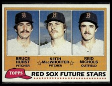 Bruce Hurst / Keith MacWhorter / Reid Nichols *ROOKIE CARD* (RC) 1981 Topps #689