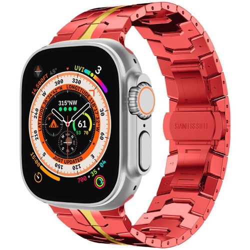 For Apple Watch 10 9 8 7 6 SE Ultra2 42/45/46/49mm Butterfly Clasp Titanium Band - Picture 18 of 19