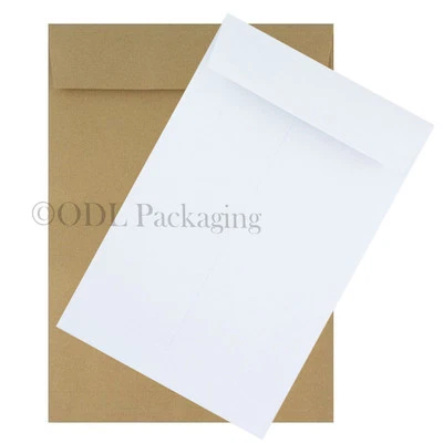 Gusset Envelopes Strong White & Manilla Peel & Seal, C3, C4, C5, C6 & More
