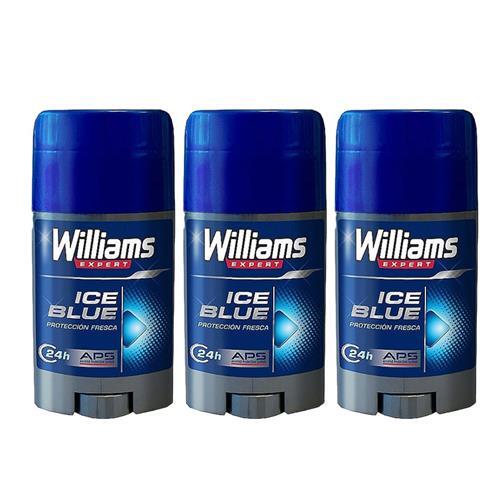 Williams Ice Blue Stick desodorante sin alcohol aluminio libre 75 ml paquete ...