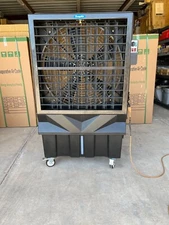 Evaporative Swamp Cooler 13500 CFM 30in 5 blade fan 1HP motor for 3000 sq ft.