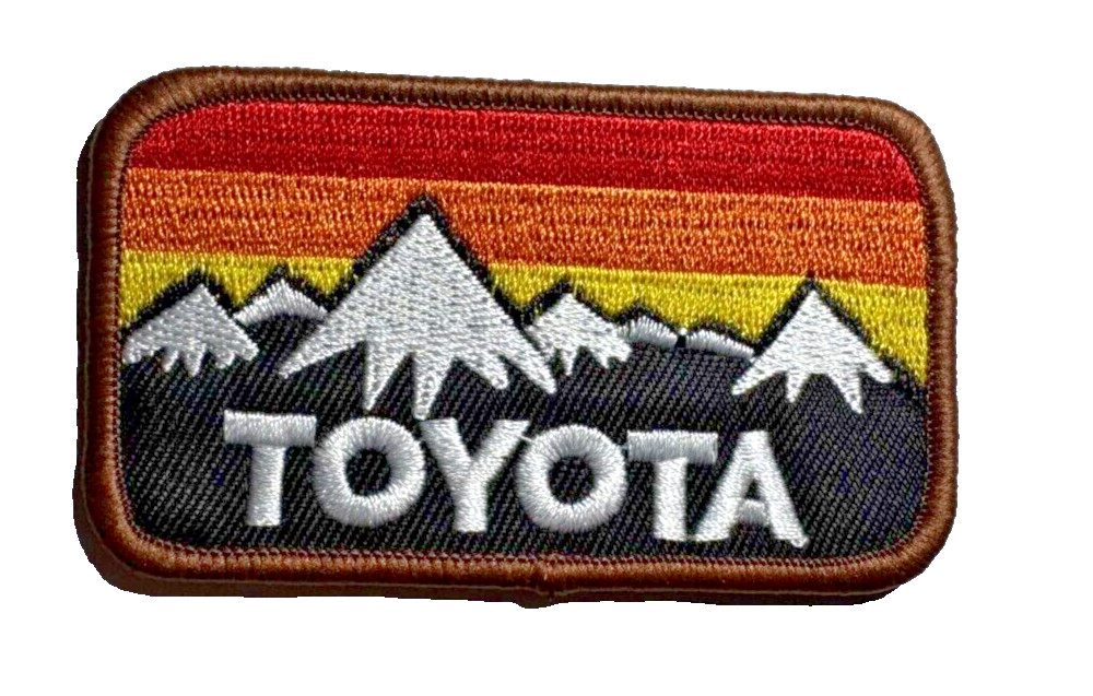Toyota Motorsports Racing Car Vintage Style Retro 3x2in Patch Iron / Sew-On