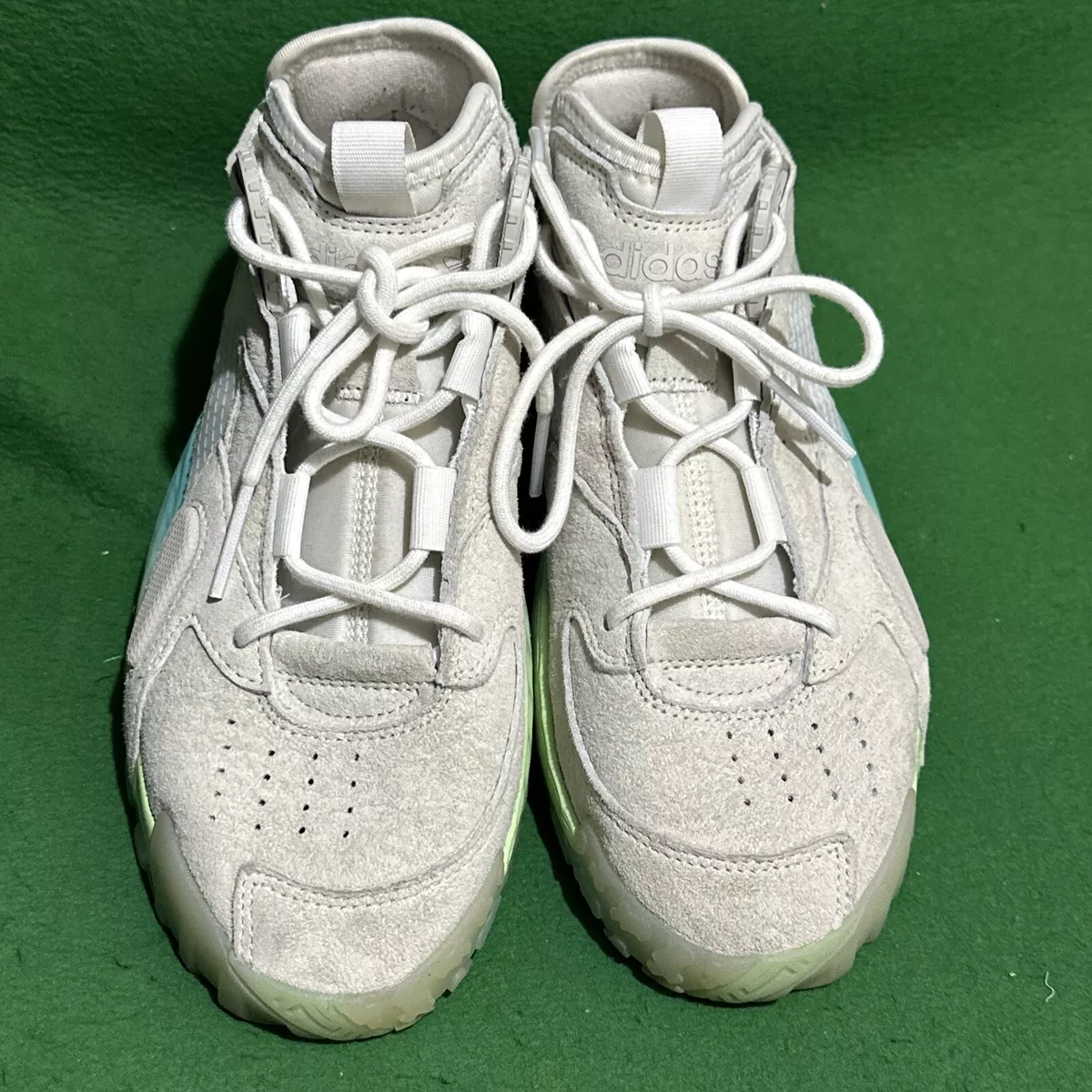 Adidas Men s Streetball White Glow Green Aqua Blue EF1908