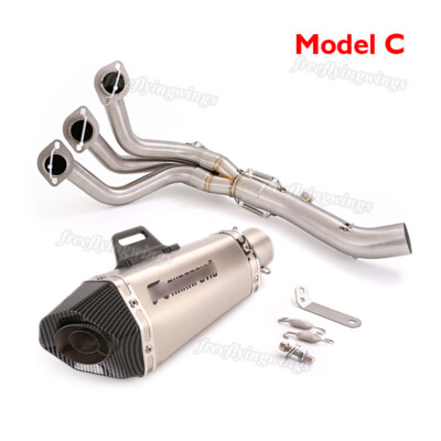 For Yamaha MT09 FZ09 XSR900 Full System Exhaust Front Pipe Connect
