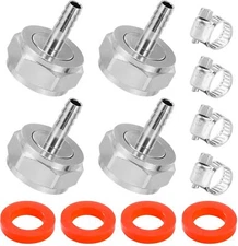 Keg Coupler Barb Connector 1/4'' Beer Barb G5/8 Thread Hex Nut 3/16 Beer Line Co