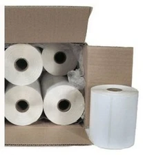 Case 10 Roll Direct Thermal 4x6 Adhesive Shipping Label Zebra NEW