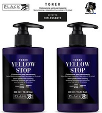 2X HAIR COLOR TONER MASK BLACK PROFESSIONAL LINE YELLOW STOP ANTI YELLOW