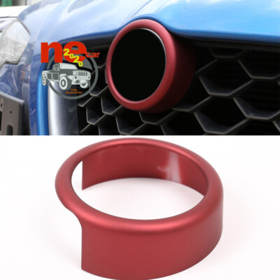 For  Alfa Romeo Stelvio 2017-2020 Car Outer Ring Trim ABS Matte Red Cover