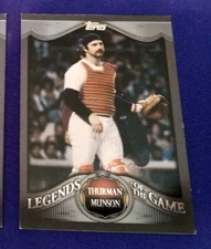 2009 TOPPS WAL MART PLATINUM VARIATION THURMAN MUNSON llp 18 legends if the game