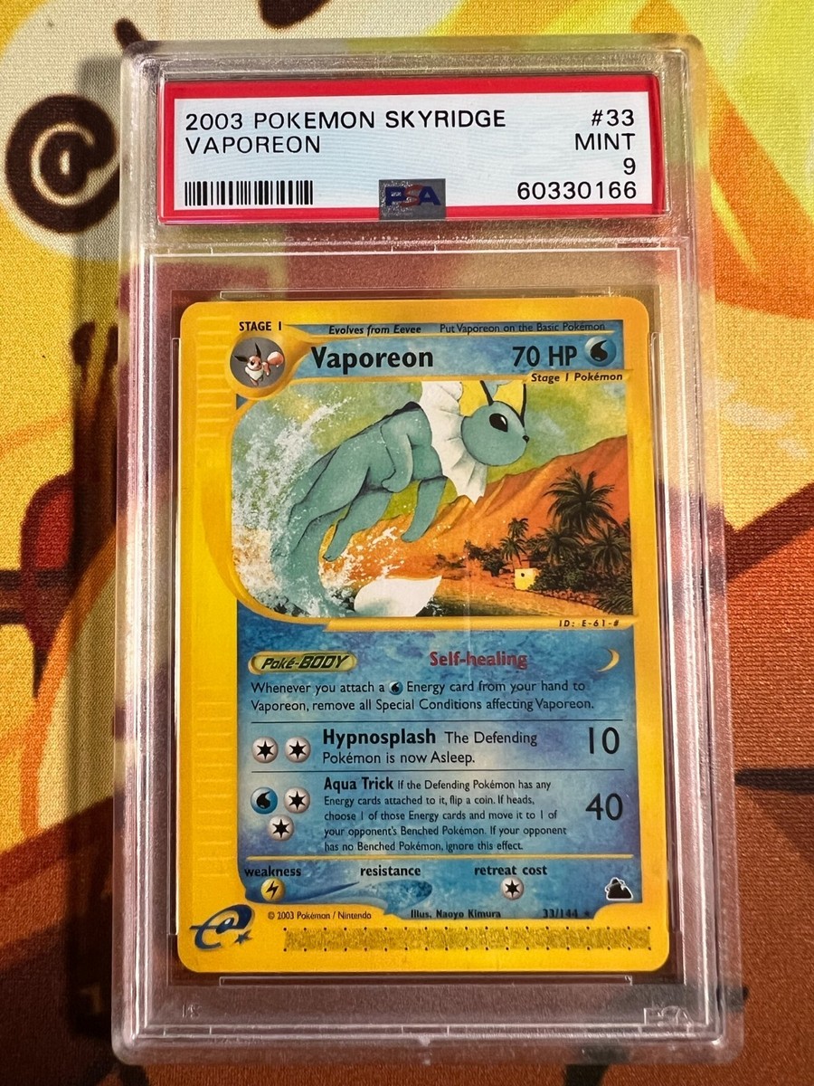 Pokemon tcg 2003 e reader skyridge Vaporeon #33 PSA 9 | eBay