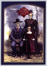 Postcard Grateful Dead Family Album 1990 Skeleton Family Music Deadhead