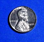1956-P LINCOLN WHEAT CENT R/B (W/MINT LUSTER) "U-GRADE" BU UNCIRCULATED #11