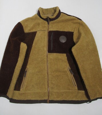 Kith Men's Pinehurst Bonded Sherpa Full Zip Chestnut KHM010049 Size L