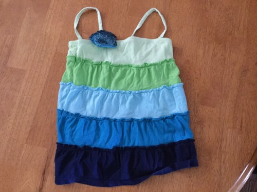 JUSTICE Multi Color Sleeveless Tank Top Size 7