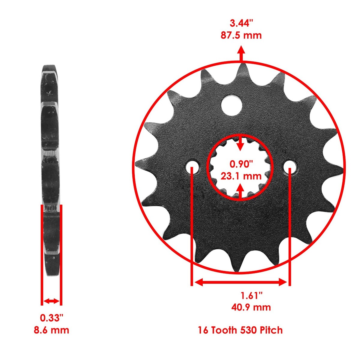 Drive Chain & Sprocket Kit for Kawasaki ZX600E Ninja ZX-6 1993