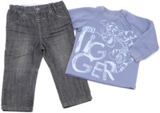 C&A DISNEY Set Jeans-Hose und Sweat-Shirt Tigger Winnie Puuh Jungen- Gr. 74 blau