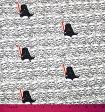 Star Wars Fabric - HALF YARD - 100 Cotton - Quilting Darth Vader Stormtrooper