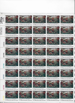 US Scott 1563, Lexington-Concord, 200 yrs., 1974, Full mint sheet