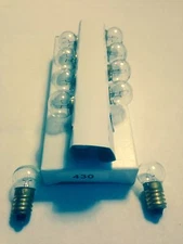 Lionel 430 light bulbs 14 volt  Screw in base for Lionel trains  10 pack