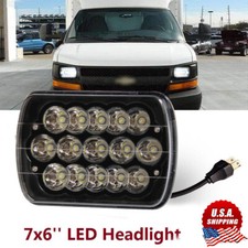1996-2012 GMC Savana 3500 7x6 H6052//H6054 Semi-Sealed Beam Black Diamond Blue...