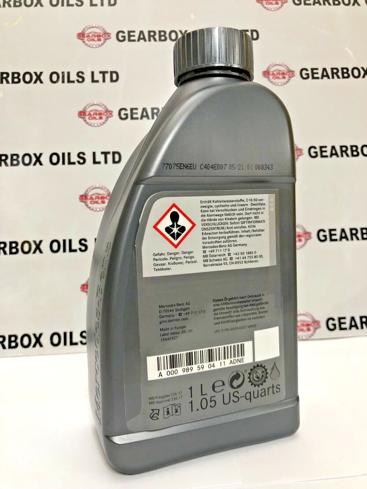 1 Litre Original Mercedes-Benz Automatic Gear Oil Mb236.17 