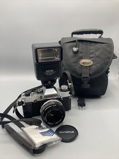 Vintage Olympus omG 35mm W/sunpack 322d Flash