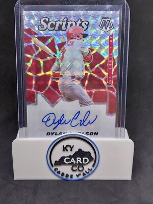 DYLAN CARLSON  2021 Panini Mosaic Scripts #SCR-DC AUTO Cardinals Rookie