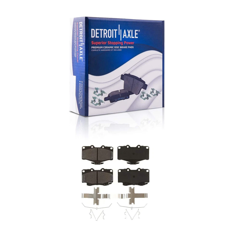 297mm Front Drilled Slotted Disc Rotors Brake Pads Kit for Toyota 4Runner Tacoma - Image 4 of 4