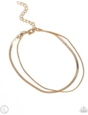 Paparazzi Glistening Gauge Layered Anklet
