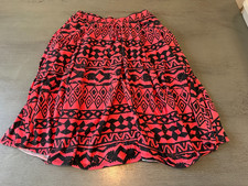 red LULAROE skirt size medium
