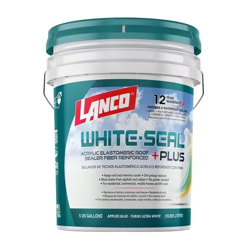 White-Seal plus 5 Gal. Acrylic Elastomeric White Reflective Roof and RV Sealer