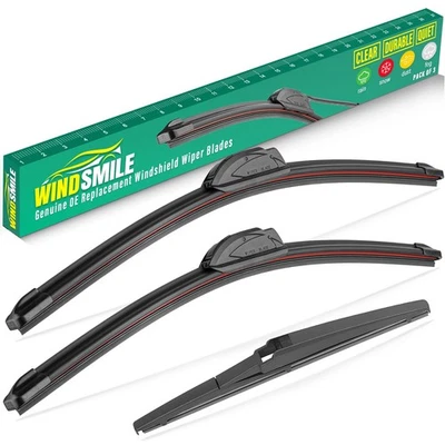WINDSMILE OEM Quality Windshield Wiper Blades Set for Toyota RAV4 - Pack of 3
