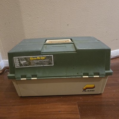 Vintage Original Plano 8606 Fishing Tackle Box Double Sided Locking USA