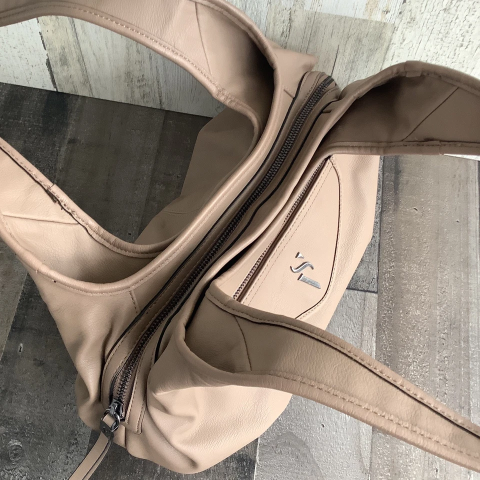 "Simply Vera Wang Contemporáneo Hobo Bolso de Mano Cartera Beige 12""x9""" Foto 4 de 4