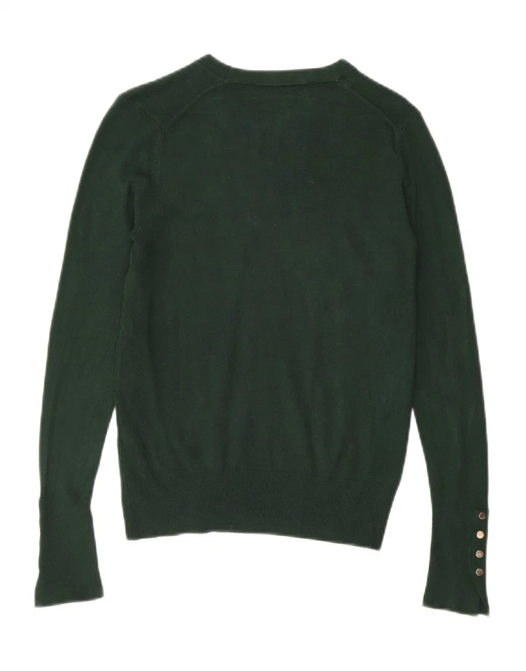 ZARA Womens Crew Neck Jumper Sweater UK 14 Medium Green Viscose AH04 - Image 2 of 3