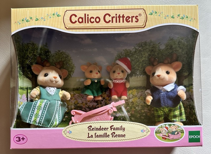 Calico Critters Reindeer Family  La famille Renne EPOCH