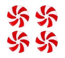 Miniature Fairy Garden Christmas Peppermint Stepping Stones-S/4 - Buy 3 Save $5