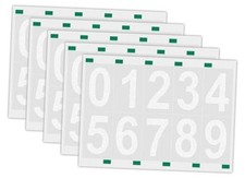 50 PCS 3 Inch Reflective Mailbox Numbers for Outside, 5 Sets Self 3 inch