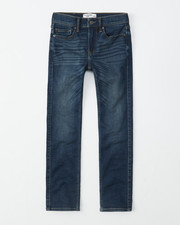 NWT ABERCROMBIE KIDS Size 15/16 Boys Blue Straight Jeans w/Adjustable Waist